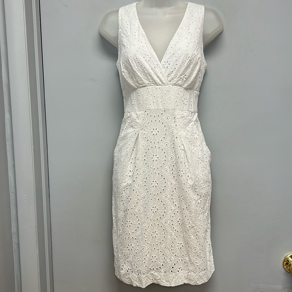 Michael Kors Dresses & Skirts - SOLD IN STORE Michael Kors Women’s Sleeveless White Eyelet Dress Size 6